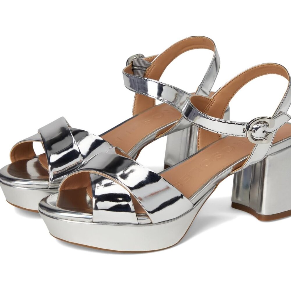 Aerosoles - Silver Metalic Platform Heel - Cosmos